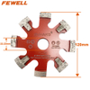 Premium quality 120/130*15/17*10*22.23mm Wall Floor heating Grooved Crack Chaser Diamond Tuck Point Saw Blade for grooving concrete