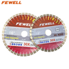 High quality 14/16in 350/400*20*60mm sandwich steel arix segment bridge diamond saw blade for cutting quartz granite