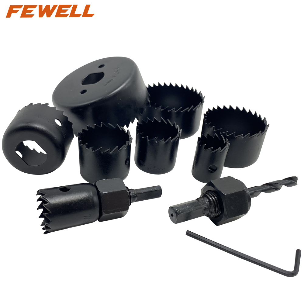 11pcs 19mm 22mm 29mm 32mm 38mm 44mm 51mm 67mm Bi-Metal hole saw set for Metal Iron Stainless Steel 
