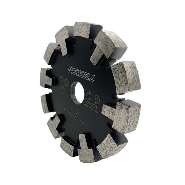 High quality 130*15/16/17*12*22.23mm Wall Groove Cutting Crack Chaser Diamond Tuck Point Saw Blade for concrete underfloor heating floor
