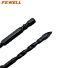  6mm Extension spiral hex shank arrow tip twist glass porcelain tile ceramic drill bit