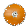 High quality Laser welded 9inch 230*2.6*10*22.23mm alumimum flange diamond concrete saw blade for cutting concrete beton
