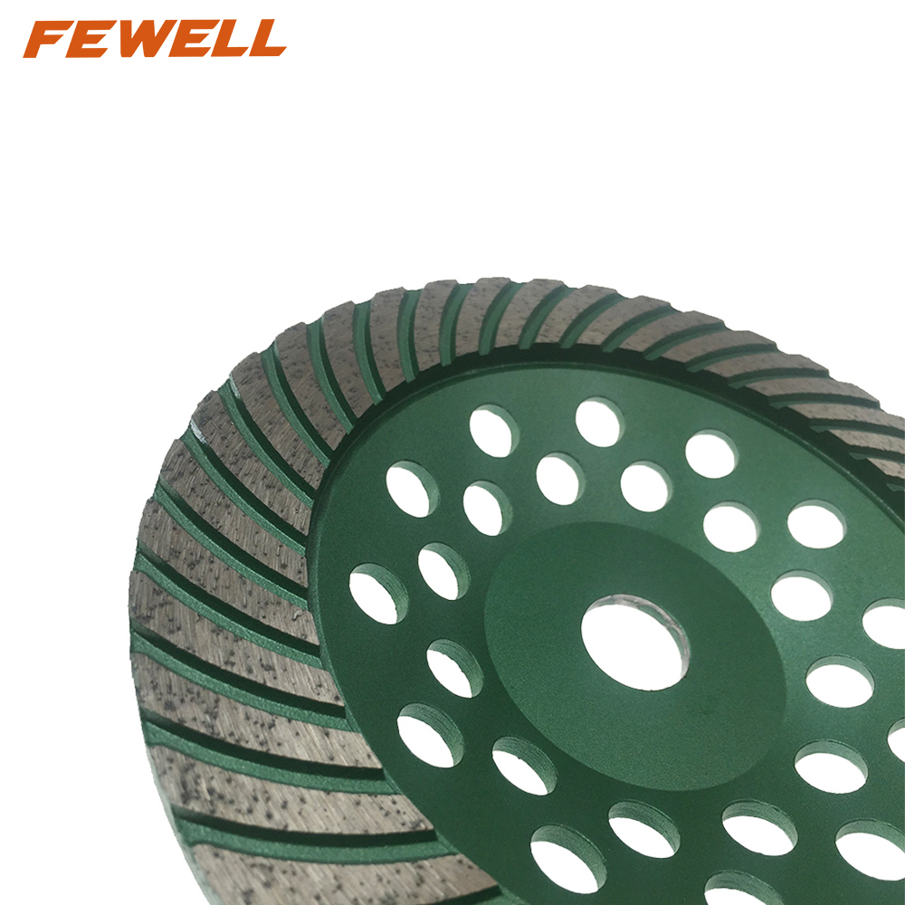 High quality Cold Press sintered 7inch 180*5*22.23mm diamond turbo grinding cup wheel for concrete granite stone