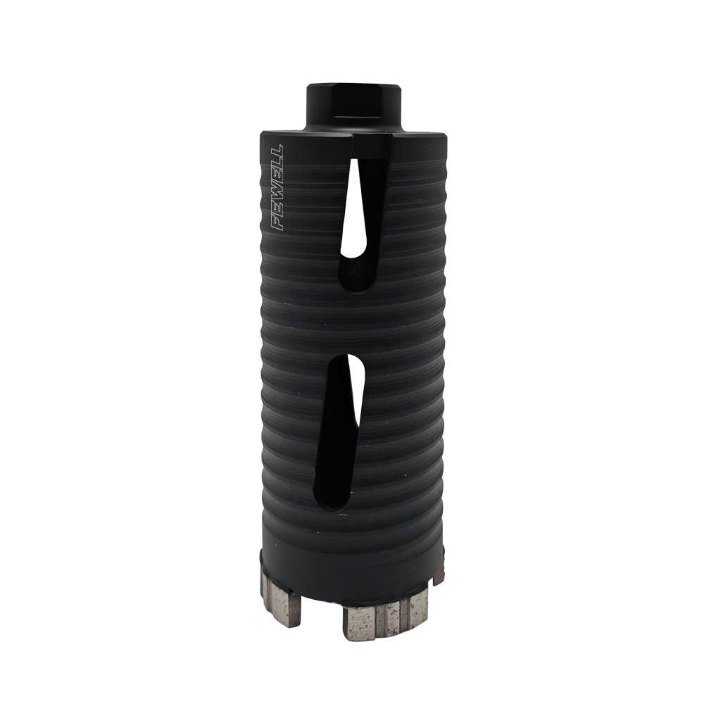 Laser welded 55*10*143*M16 segmented turbo diamond core drill bit for drilling concrete