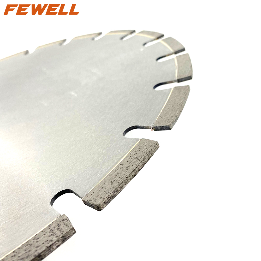 High quality 14in Silver brazed 350*3.4*10*50mm diamond saw blade for wet cutting asphalt