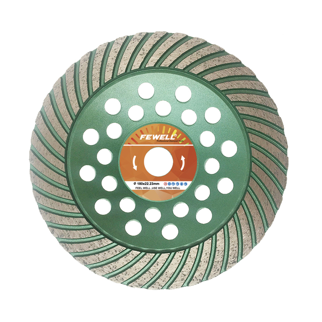 High quality Cold Press sintered 7inch 180*5*22.23mm diamond turbo grinding cup wheel for concrete granite stone