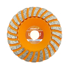 High quality Silver Brazed 4.5inch 115*5*22.23mm turbo diamond grinding cup wheel disc for concrete stone