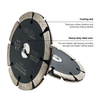4.5inch Tuck Point Blades with with 7/8"Bore, Sandwich Double Diamond Tuck Point Blade for Cutting Concrete