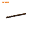 Premium Quality M35 Straight Shank HSS Twist Drill Bits 6.5mm 9.5mm for Drilling Metal, Inox And Stainless Steel Amber Color