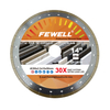 Hot Press 12inch 350*2.2*10*50mm with T slot continuous Rim diamond saw blade for cutting ceramics