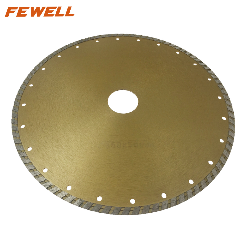 High quality Cold Press 14inch sintered 350*4.0*8*50mm diamond turbo diamond saw blade for cutting general purpose