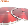 High quality 4-12inch 105-300mm hot press 10mm height segmented diamond saw blade for cutting general purpose , stone , brick and concrete