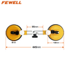 High Quality 445mm Aluminum Glass sucker rubber vacuum lifting Suction Cup lifter for marble seam setter 