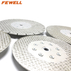 7inch 180*M14 flange double side triangle shape tools electroplated diamond saw blade for cutting and polishing marble granite 