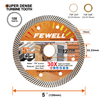 5Inch 125mm Super Thin Diamond Multi Grinder Turbo Saw Blade for Cutting Porcelain, Ceramic Tile Granite Brick And Concrete