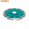 High quality laser welded 115/125*10*22.23mm 4.5/5inch cooling holes diamond saw blade for cutting concrete