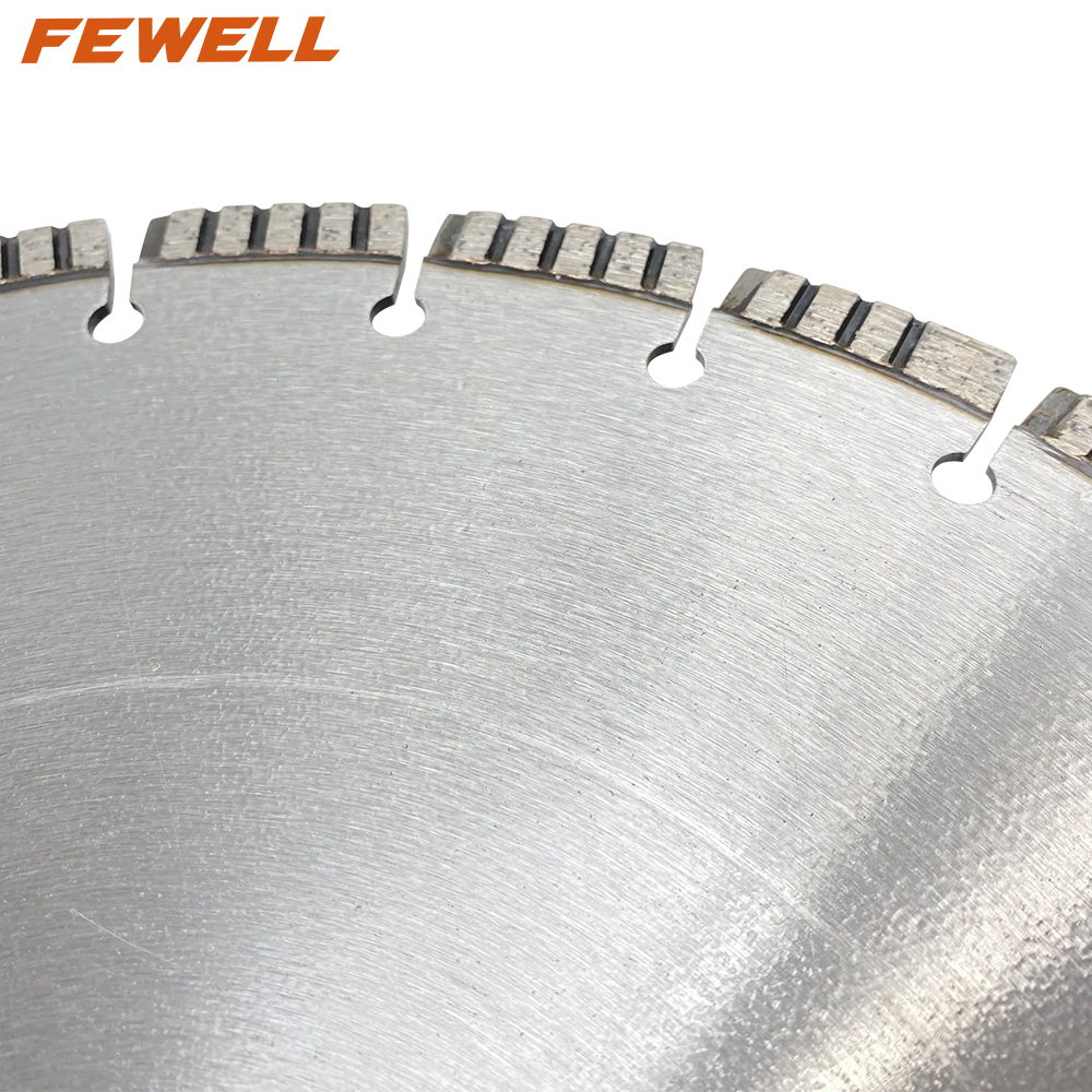 High quality 14inch laser welded 350*10*25.4mm segmented turbo diamond saw blade for cutting concrete