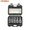 6pcs 20/22/25/30/35/40mm Premium grade Tungsten Carbide Tip Core Drill Bit hole opener TCT Hole Saw cutter set For Stainless Steel metal