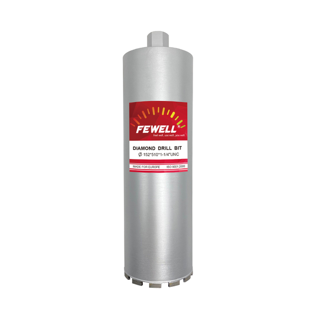High quality laser welded 152*10*510*1-1/4UNC new type segments diamond core drill bit for cutting concrete