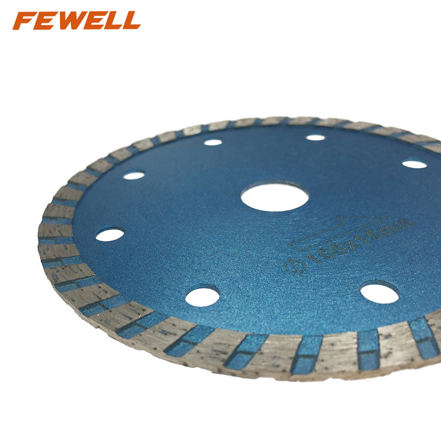 High quality Cold Press 4/4.5/5inch sintered 105/115/150*7mm diamond turbo saw blade for cutting concrete brick