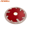 High quality Hot Pressed 4/6inch 105/150*8mm GU turbo diamond saw blade for cutting concrete