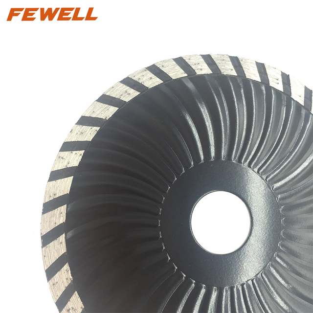High quality Cold Press 5/7inch 125/180*7mm wave turbo diamond saw blade for cutting concrete