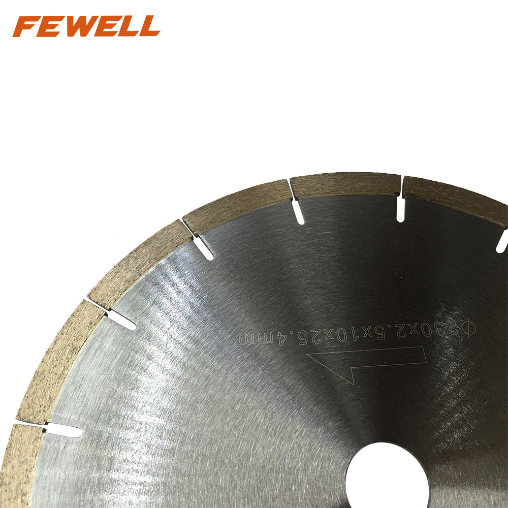 High quality silver brazed 9/14inch 230/350mm diamond saw blade for cutting marble