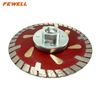 High quality Syrian market hot press 4/4.5/7/9inch 105/115/180/230*9 with flange turbo diamond saw blade for cutting concrete