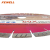 Premium quality 14/16inch 350/400*15/20*60 with 50mm ring Silver Brazed silent steel core arix segment turbo diamond saw blade for cutting granite