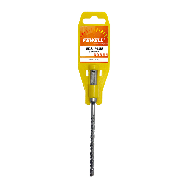 High quality Cross Tip SDS plus 6*110/160mm Double Flute Electric hammer Drill Bit for Concrete wall hard stone rock Granite