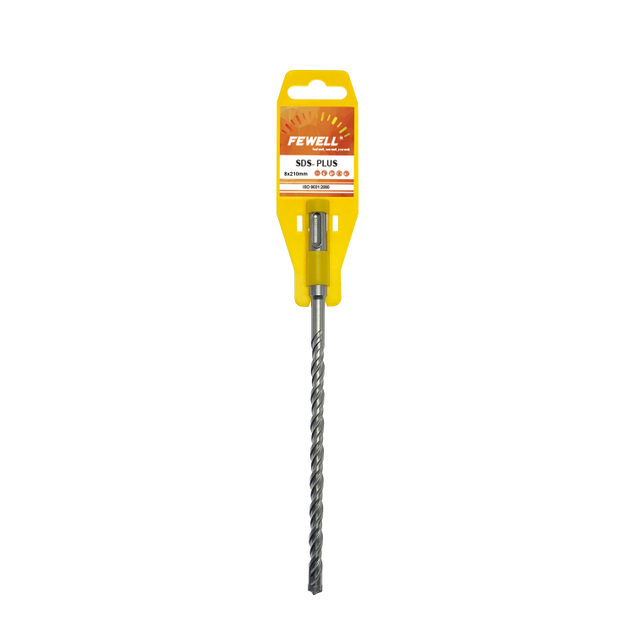 High quality SDS Plus Carbide cross Tip 8mm Double Flute Electric rotory Hammer Drill Bit for Granite Concrete wall Masonry rock