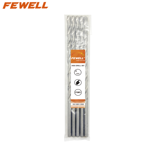 High quality 4241 straight shank HSS 3-12mm extra long twist drill bits for drilling wood,thin iron metal,Insulated foam board