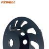 High quality 5inch 125/130*5mm Silver Brazed diamond cup diamond grinding wheel for concrete stone