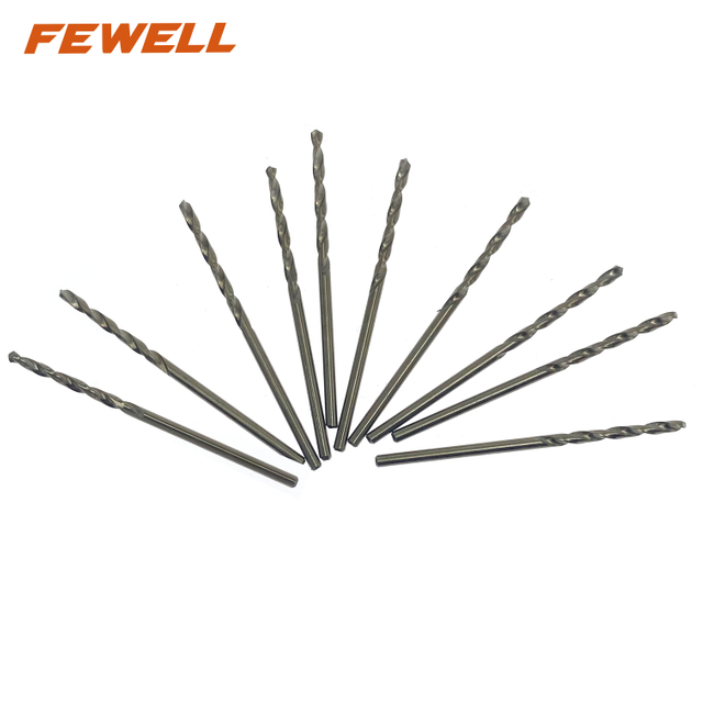 Premium quality M35 straight shank HSS twist drill bits 2-16mm for drilling Metal, inox and Stainless Steel