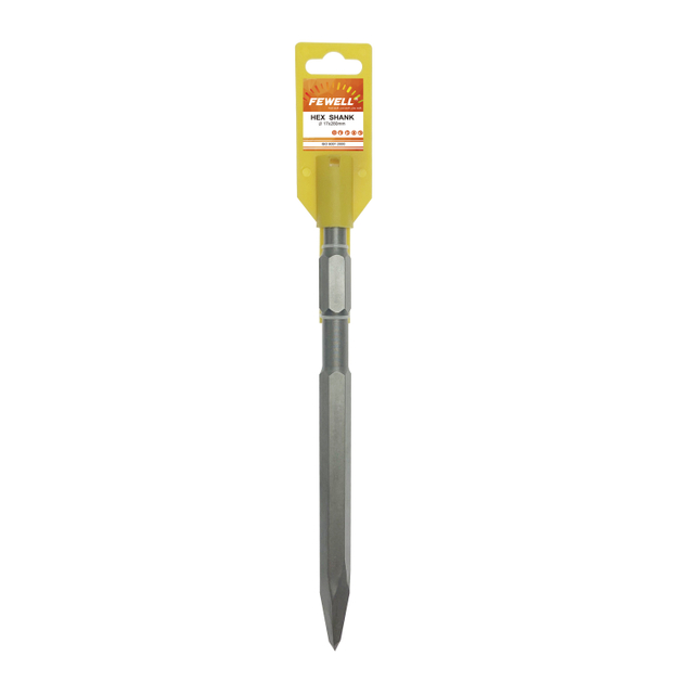 High quality 17mm Hex shank Electric hammer drill bit point chisel for Tile Masonry Concrete Brick stone