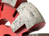 130x17x22.23mm Wind And Fire Wheel Type V Shaped Groove Cutter Diamond Tuck Point Saw Blade For Cutting Hard Concrete Cement