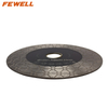 Premium Quality 125mm Triangle Turbo Diamond Granite Blade Double Sided Diamond Cutting And Grinding Disc for Ceramic Porcelain
