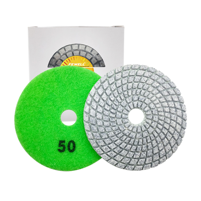 DIY 4inch 100mm 50# 100# 200# 400# 800# 1500# 3000# 7step Diamond polishing Pads for Ceramic Tiles Granite Marble 