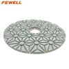 High quality 4inch 100mm 3 stepdiamond polishing Pads for wet polishing ceramic marble concrete granite 