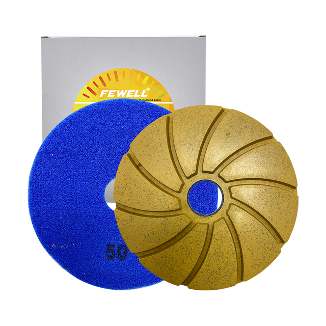 DIY 6inch 150mm 50# diamond polishing Pads for stone marble concrete granite 