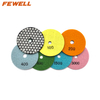 4inch 100mm 7 step dry diamond abrasive polishing Pads for ceramic marble concrete granite stone