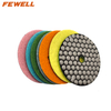 4inch 100mm 7 step dry diamond abrasive polishing Pads for ceramic marble concrete granite stone