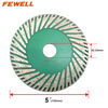 High quality Hot Press 125/230x22.23mm diamond turbo saw blade for cutting and grinding granite