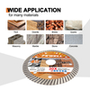 High quality ultra thin turbo diamond saw blade for cutting ceramic tile granite concrete