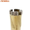 34*100*5/8-11 thread Silver Brazed diamond segmented Core drill bit for dry drilling granite