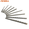 Premium grade sds-plus cross tip 5-14mm hammer drill bit for drilling concrete granite rock