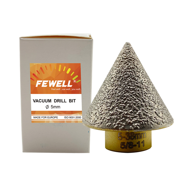 5-38mm 35-75mm M14 thread 5/8-11 vacuum core drill cones beveling bits for drilling porcelain tile ceramic marble