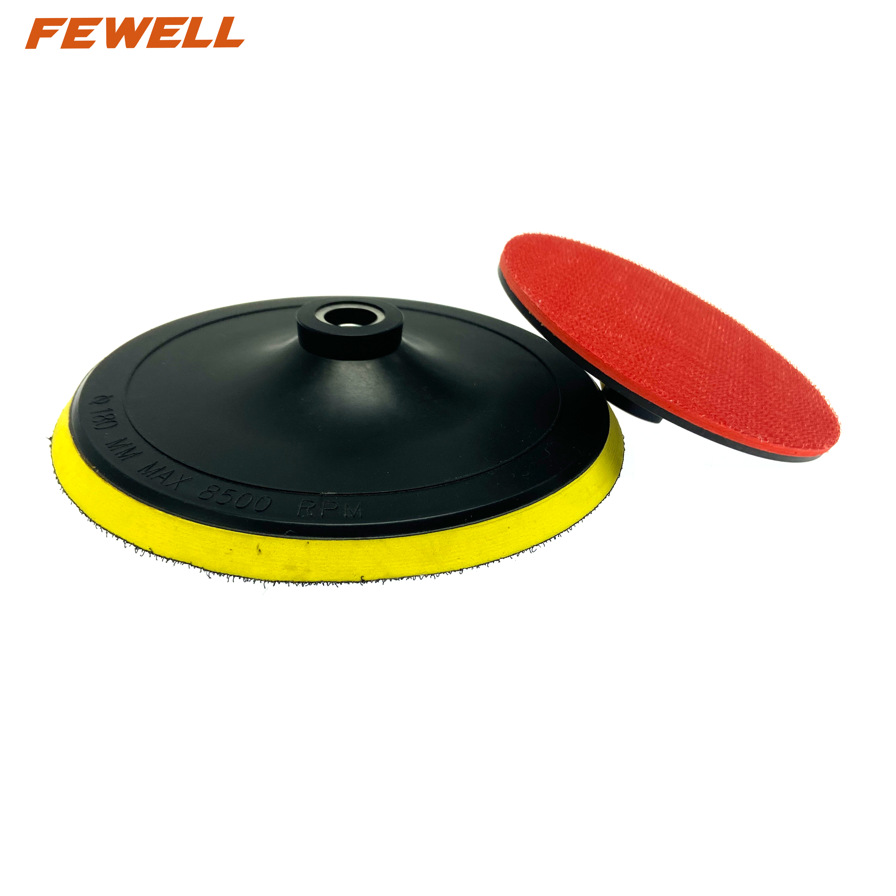 High quality 7 Inch 180mm M14 Rubber Hook and Loop Back Plate Holder Pads for Diamond abrasives Polishing Pads
