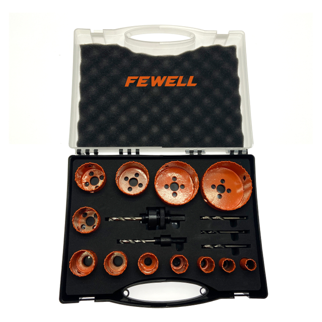 High quality 12PCS Drill Bits Bi-Metal Industry Hole Saw set with Blow Box Tool Core Drill