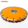 High quality Laser welded 9inch 230*2.6*10*22.23mm alumimum flange diamond concrete saw blade for cutting concrete beton